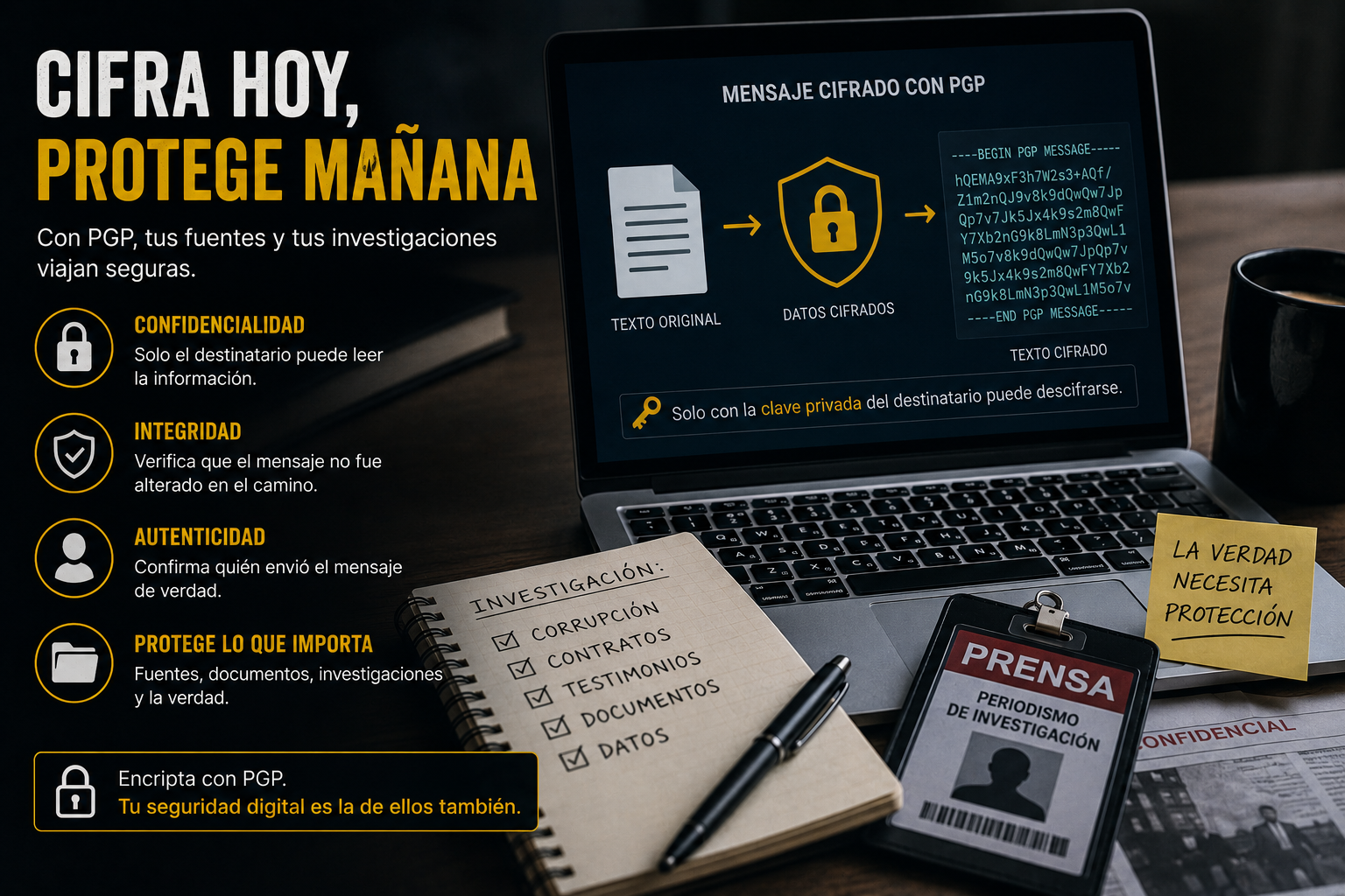 PGP: el candado digital que puede proteger a tus datos y fuentes